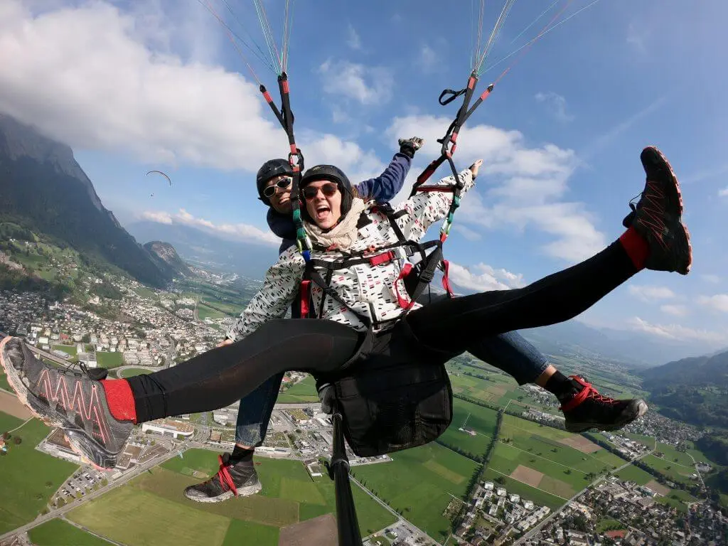 Tandemflug Pizol-Gebiet – Gleitschirm Startplatz